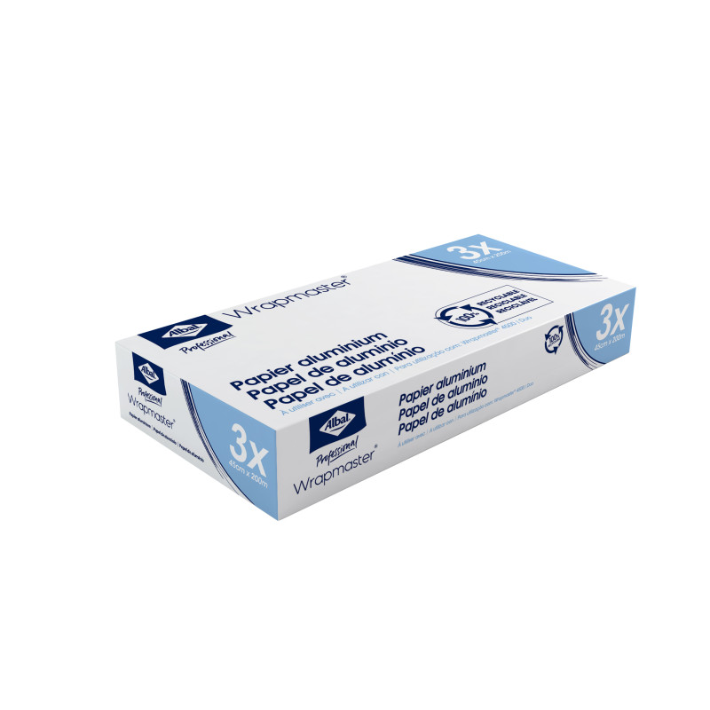 Papier aluminium pour Dévidoir Wrapmaster 4500 et Wrapmaster DUO Papier aluminium pour Dévidoir Wrapmaster 4500 et Wrapmaster DUO
