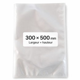 Sacs de conservation alimentaires 300 x 500 mm – 90 microns