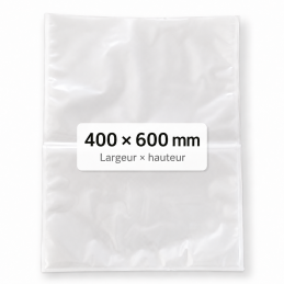 Sacs de conservation alimentaires 400 x 600 mm – 90 microns
