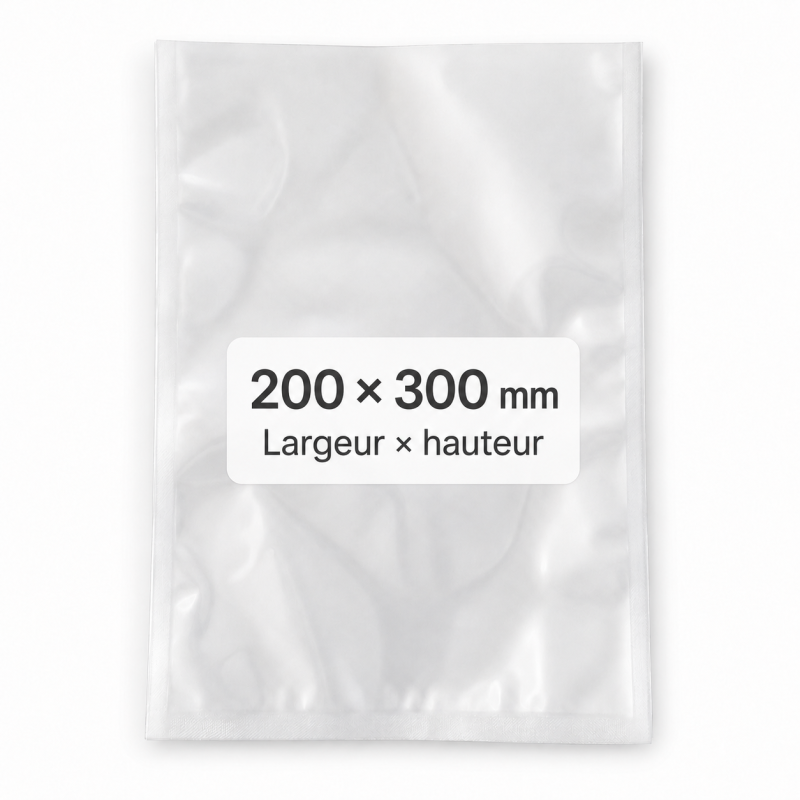 Sacs de conservation alimentaires 200 x 300 mm – 90 microns