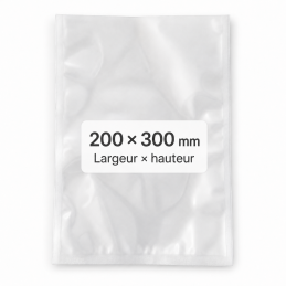 Sacs de conservation alimentaires 200 x 300 mm – 90 microns