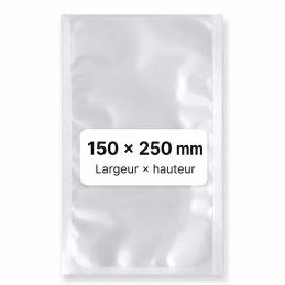 Sacs de conservation alimentaires 150 x 250 mm – 90 microns