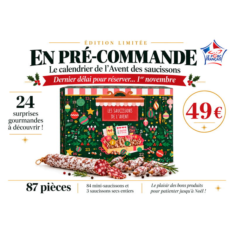 Calendrier de l'avent 2026 - 87 pièces